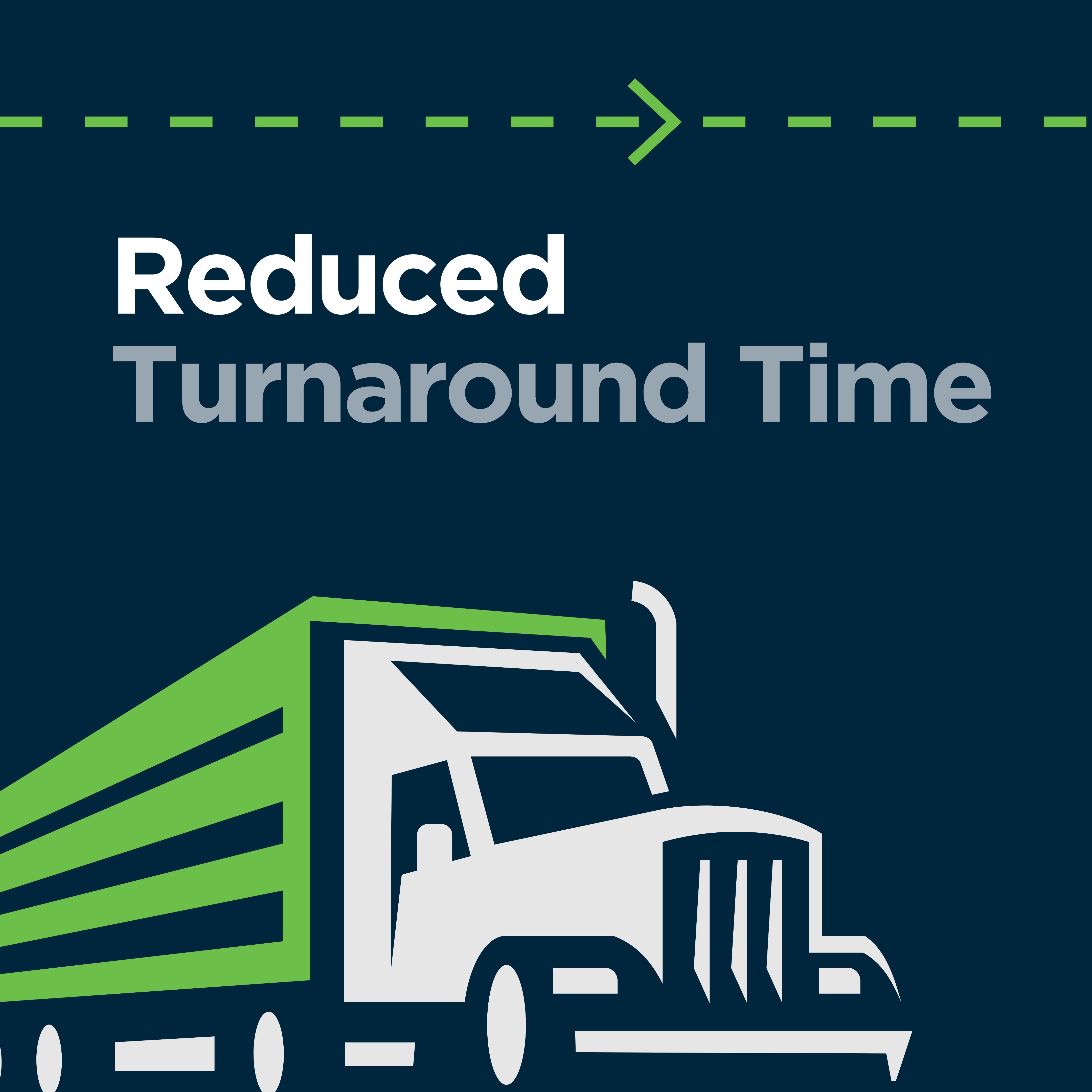 Reduced turnaround time